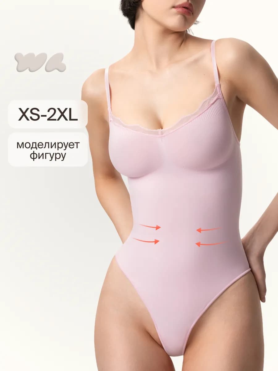 Моделирующий боди с элластичным кружевом Shapewear