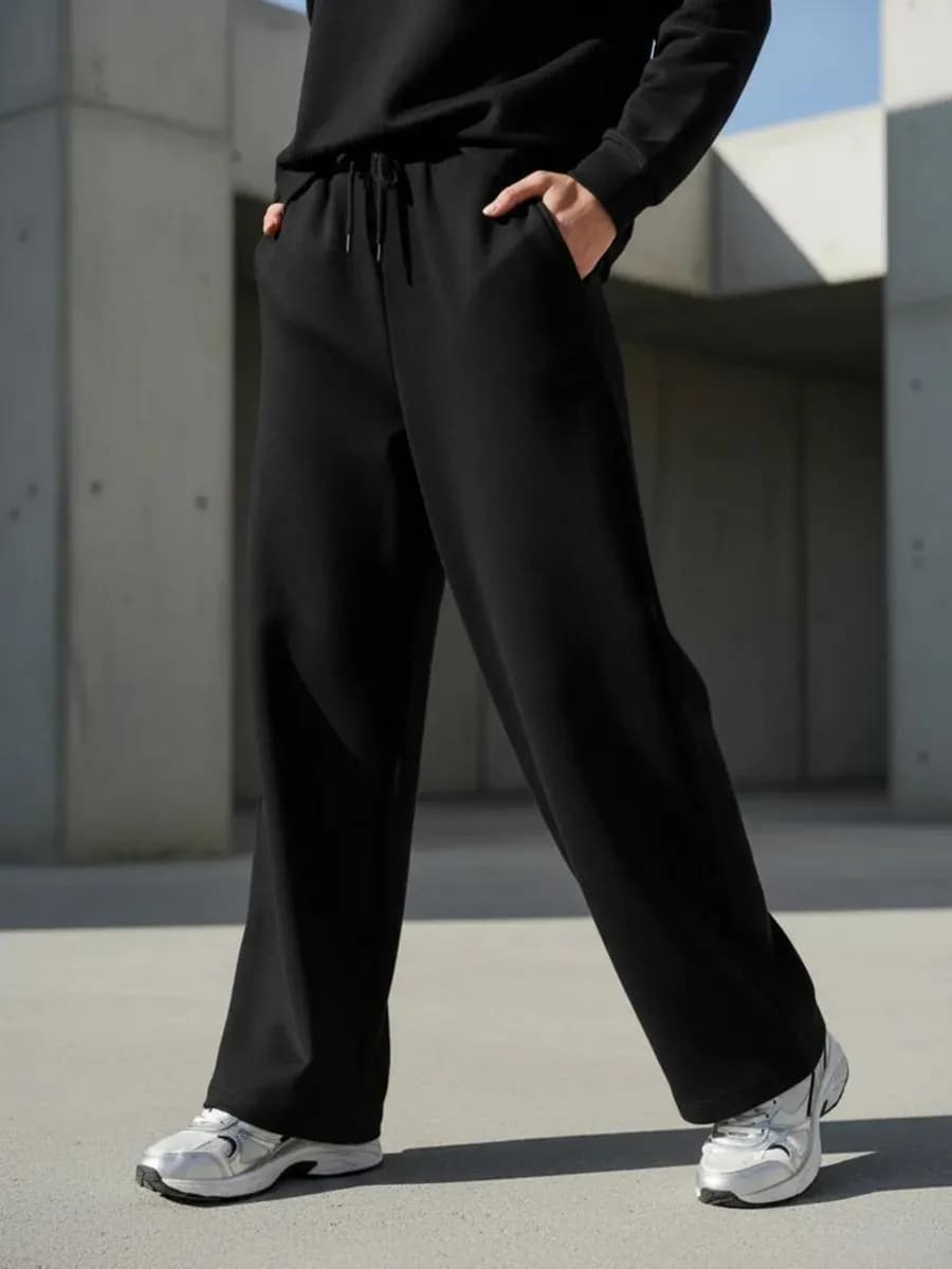 Брюки спортивные широкие