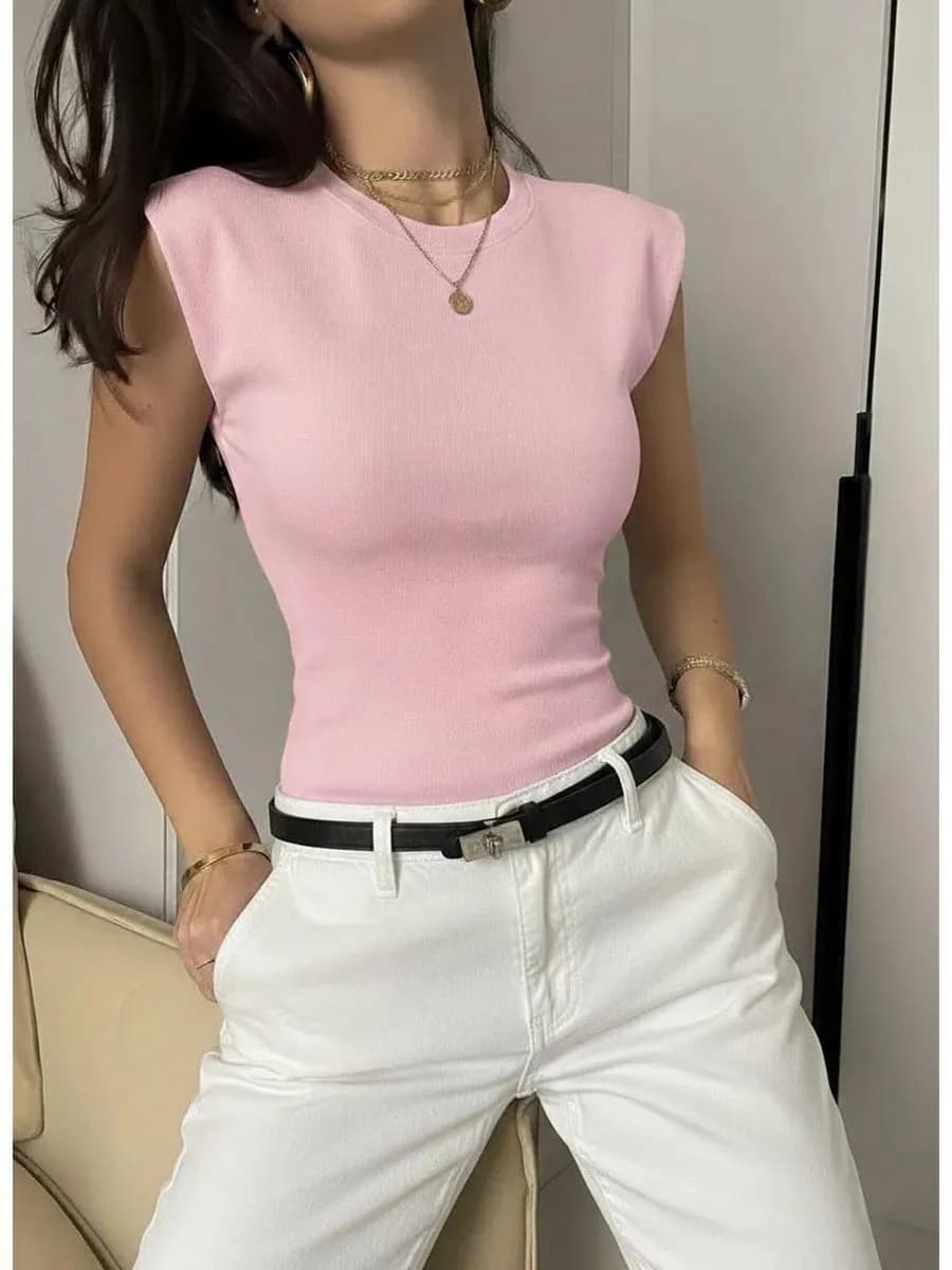 Топ под пиджак футболка скимс - фото 1