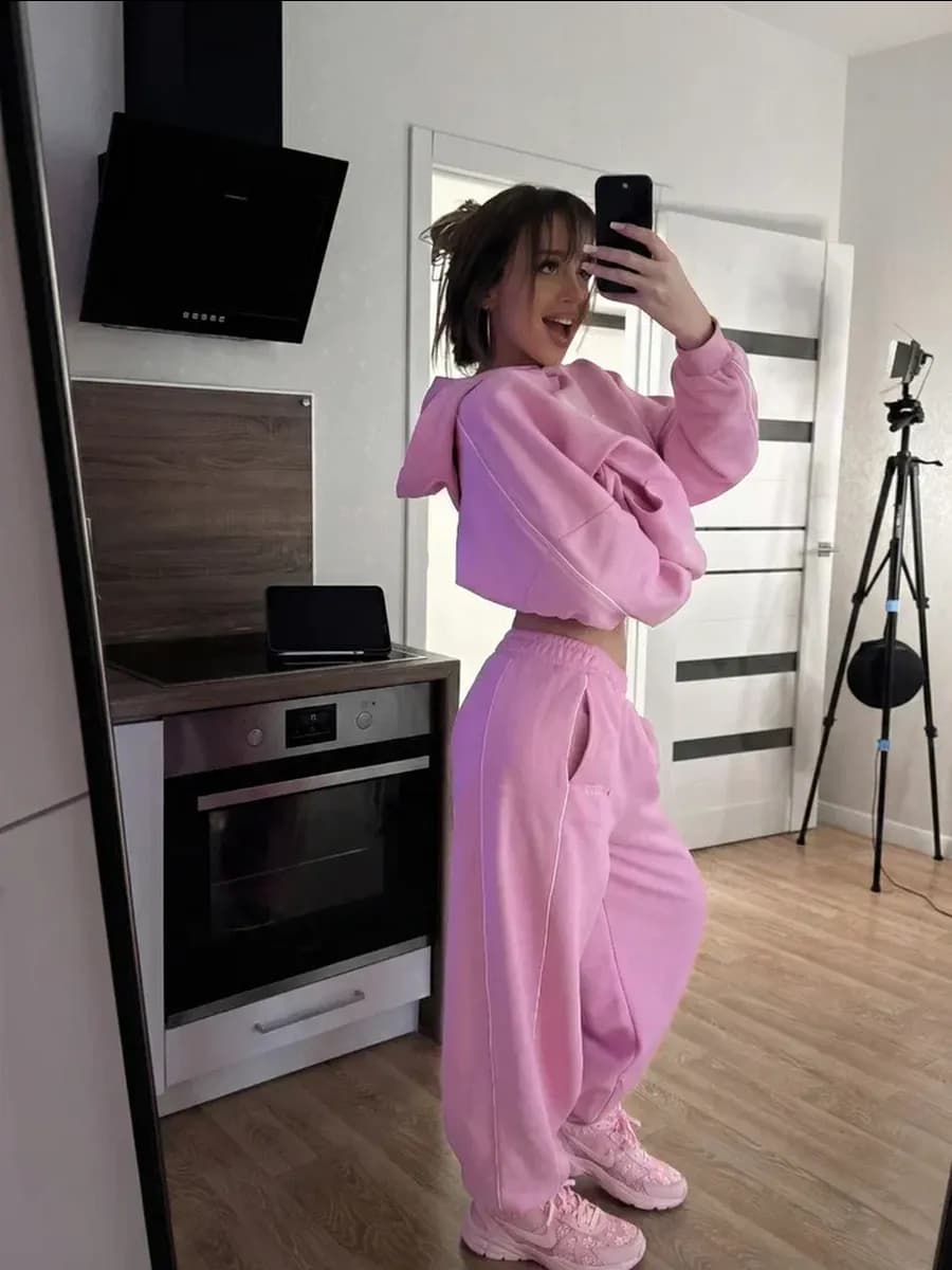 Костюм спортивный оверсайз без начеса