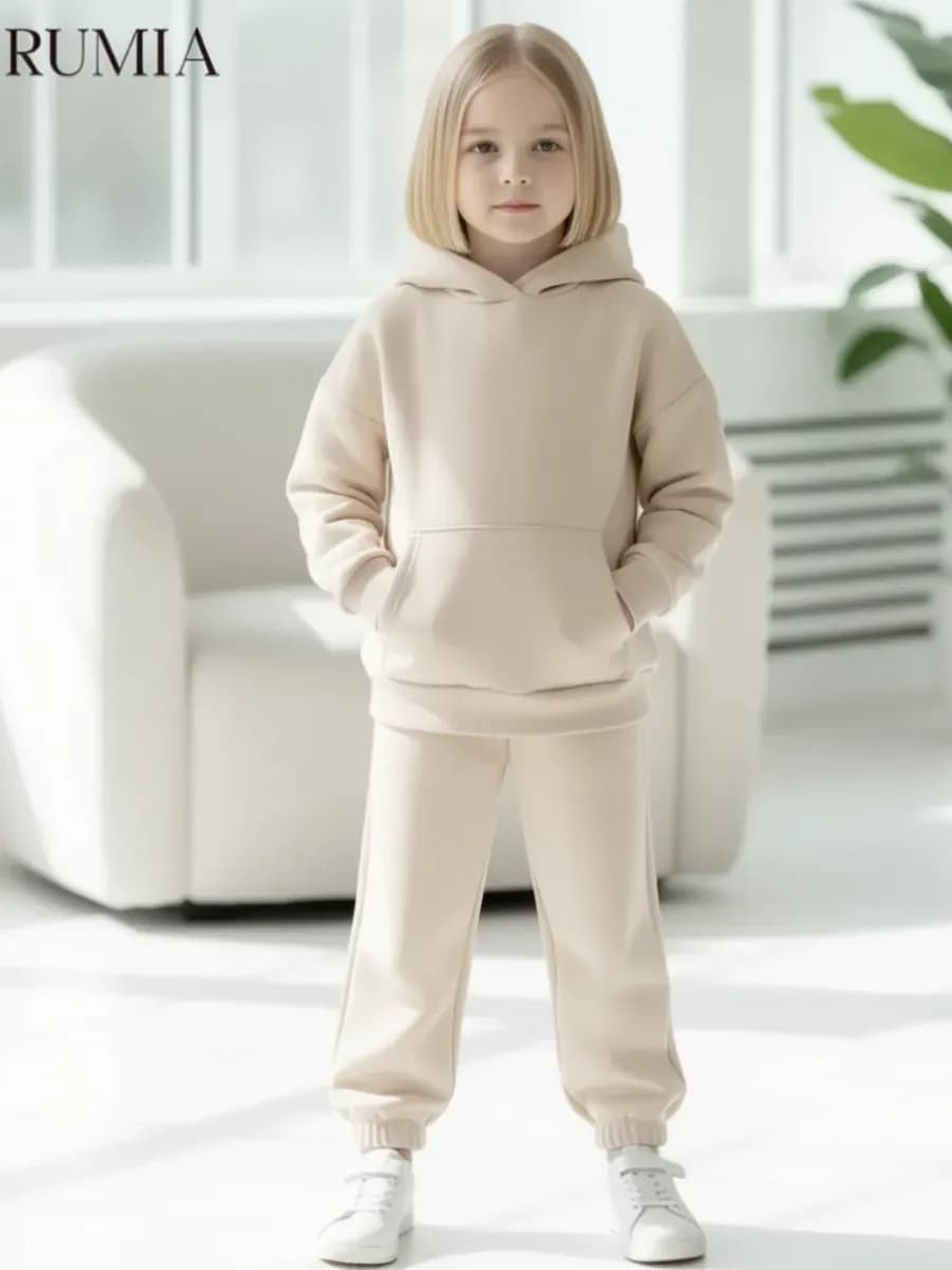 Костюм для девочки с начесом теплый