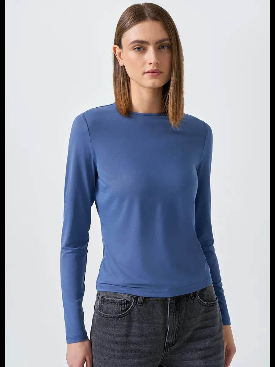 Лонгслив из джерси