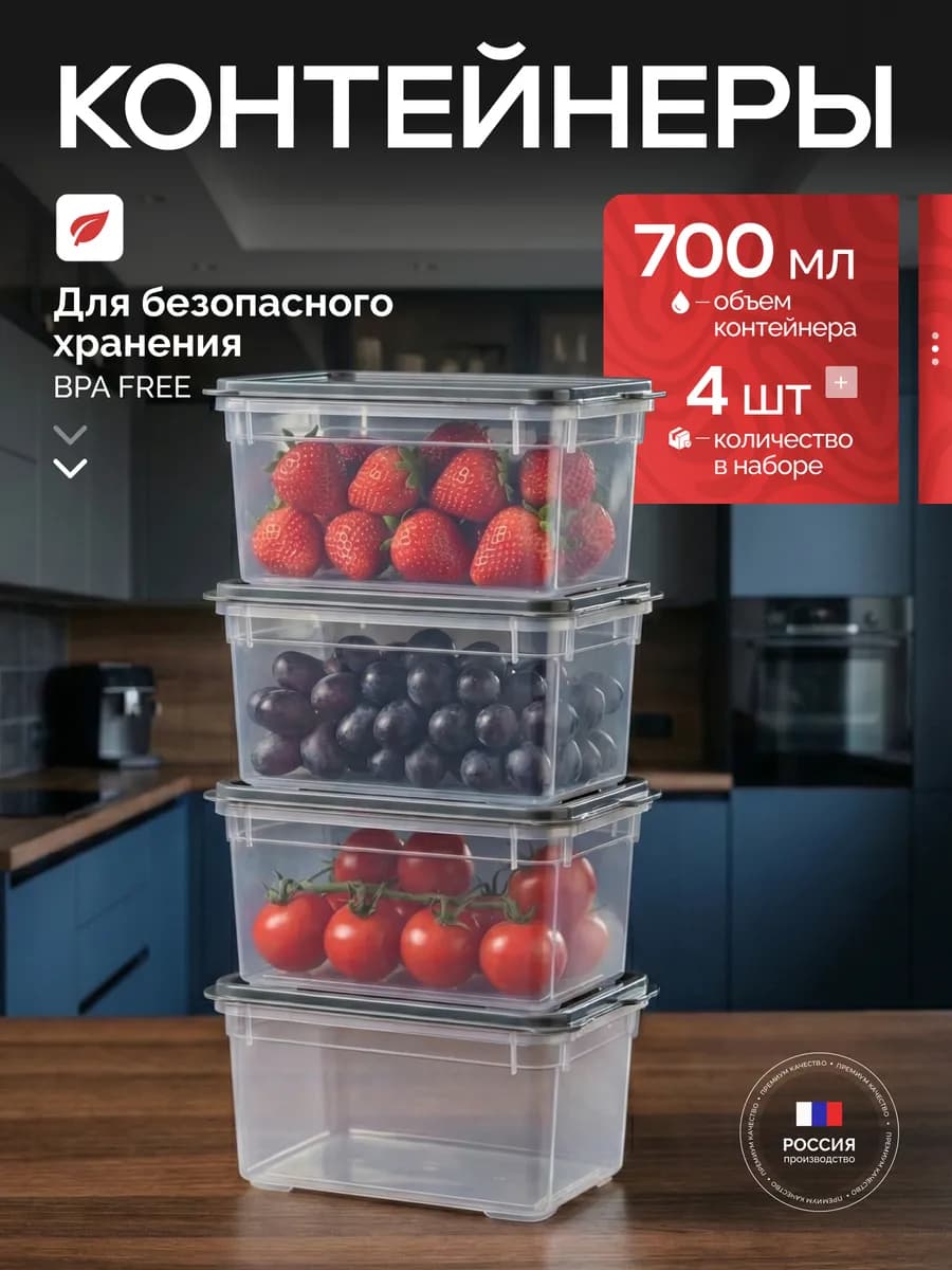 Контейнеры для еды и хранения продуктов