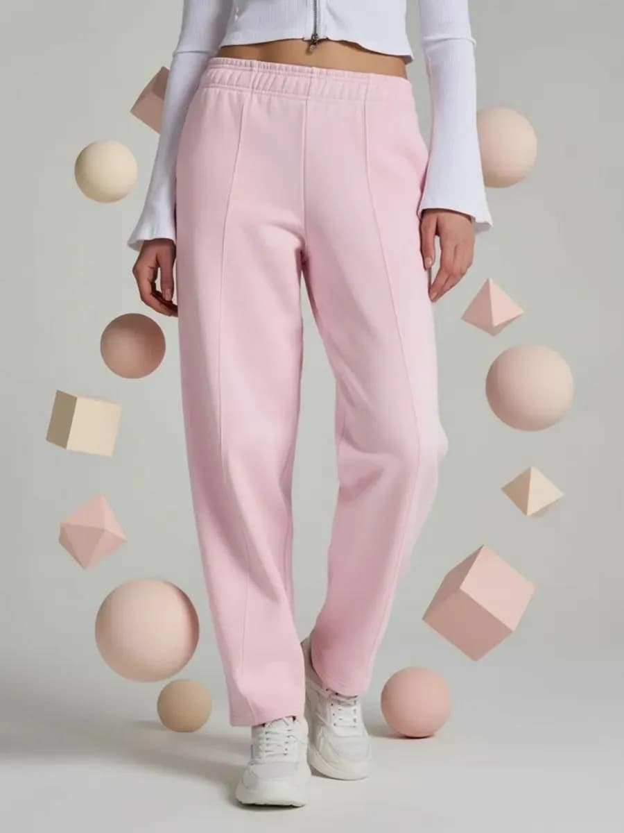 Теплые брюки зауженные с начесом