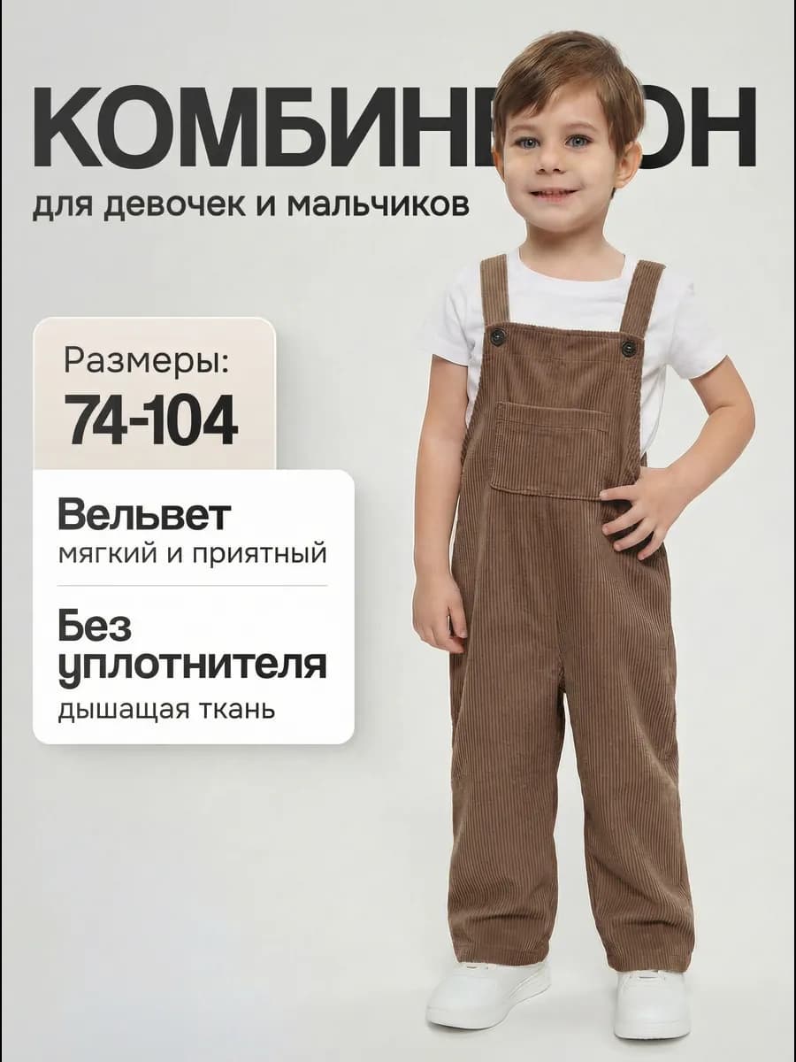 Комбинезон детский из вельвета