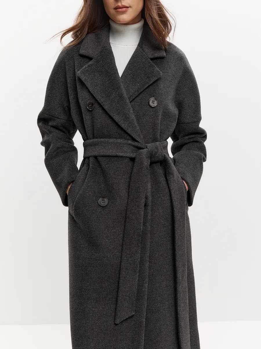 Пальто демисезонное длинное