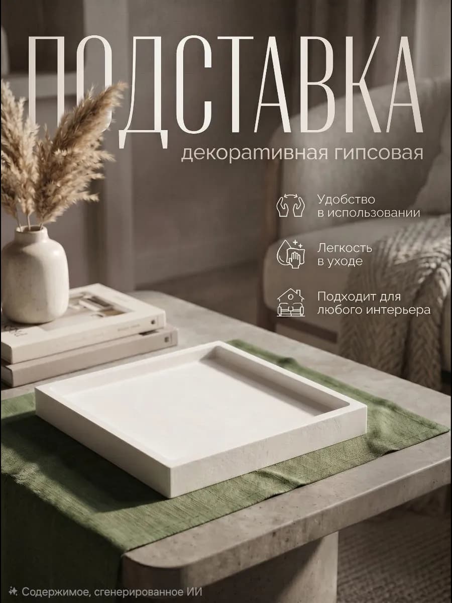 Подставка гипсовая декоративная для украшений