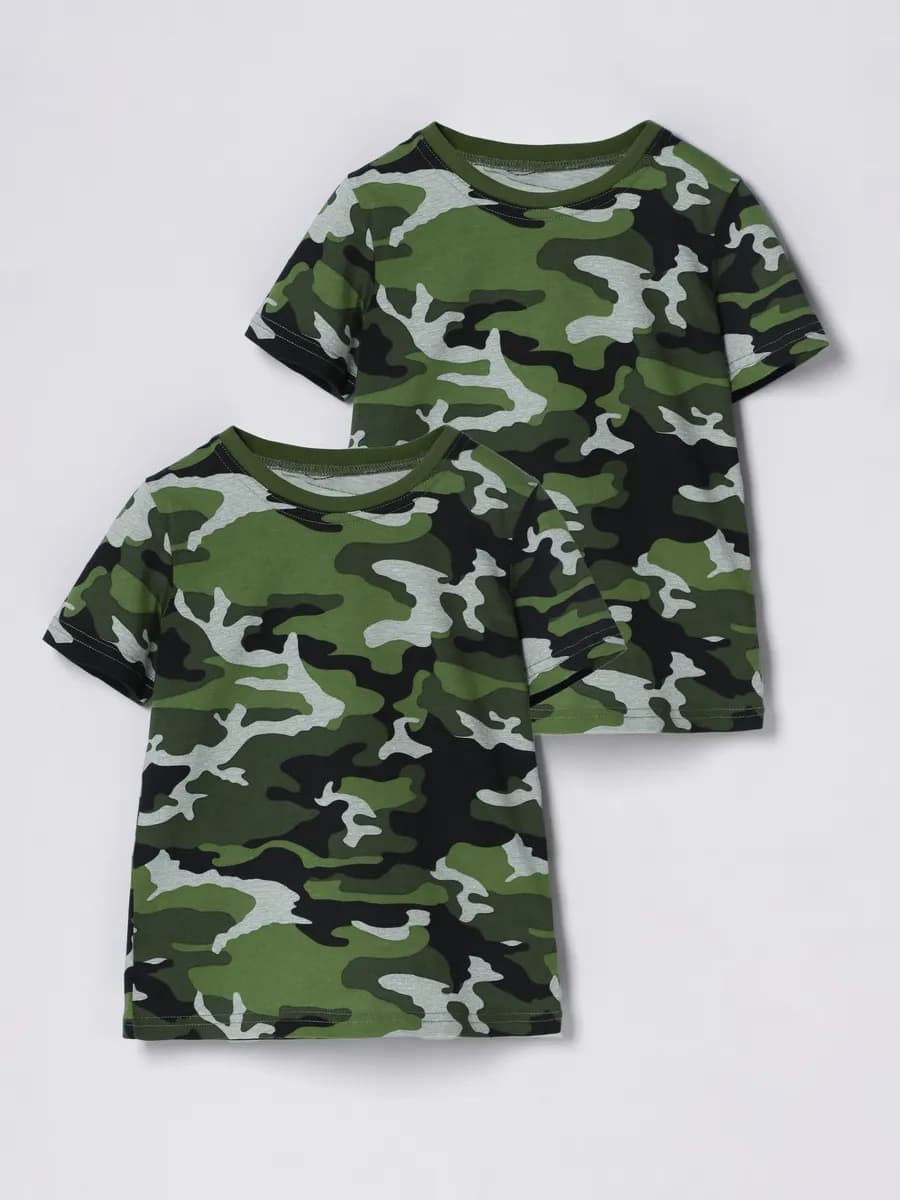 Футболка детская камуфляжная набор 2 шт