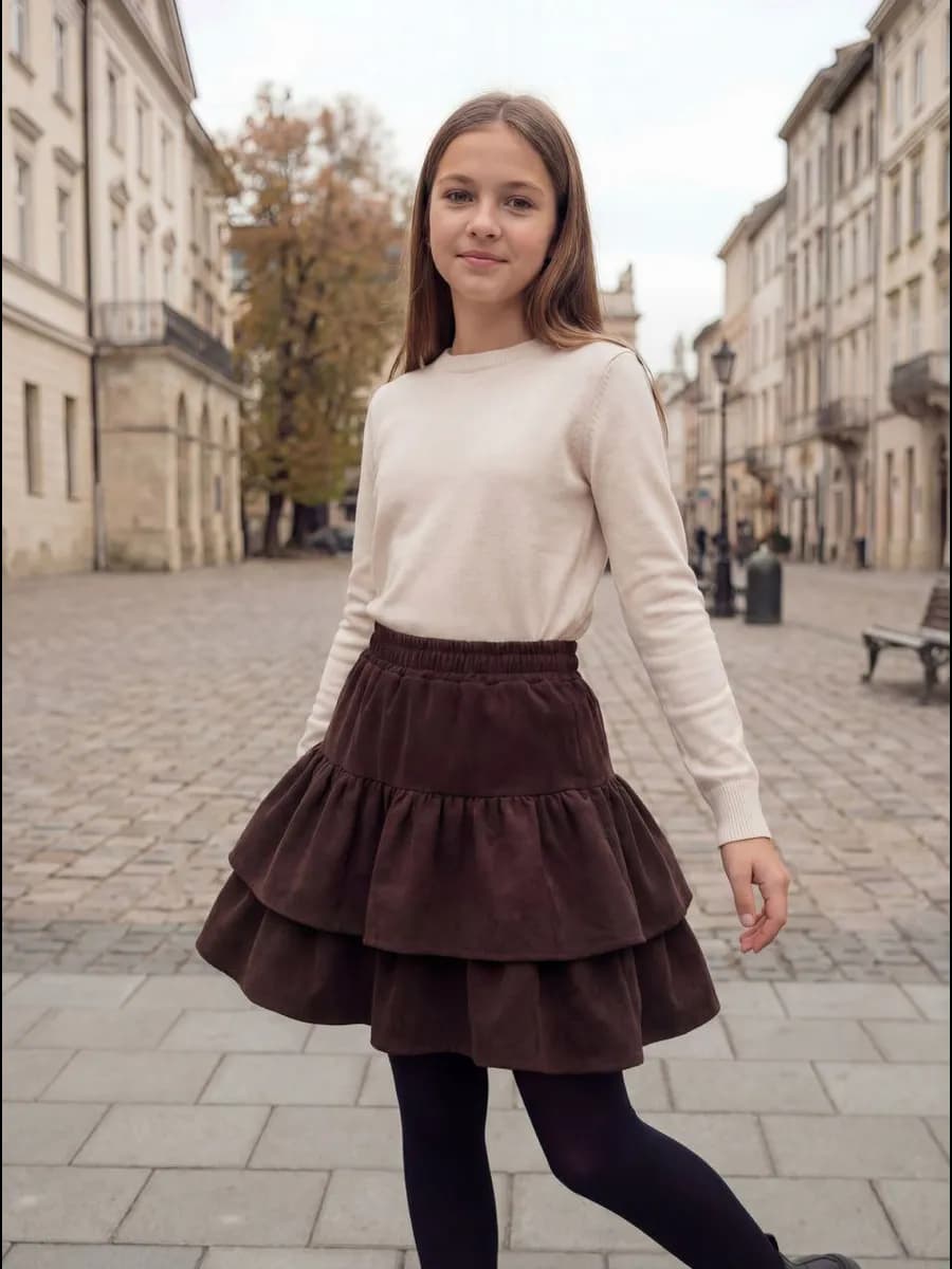 Юбка вельветовая "София"