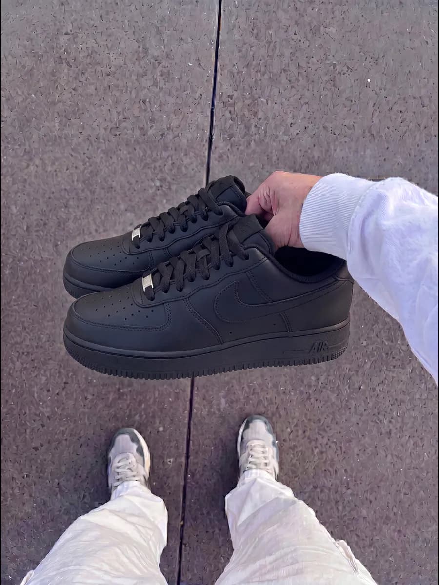 Кроссовки кеды Летние air force 1 nike форсы черные