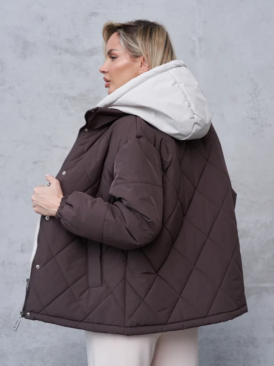 Куртка весенняя с капюшоном