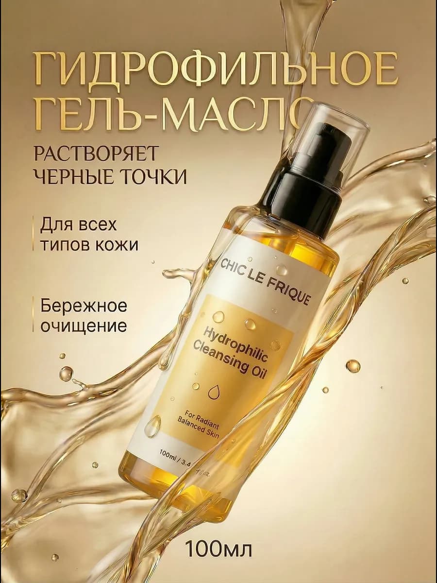 Гидрофильное масло для лица умывание и снятие макияжа