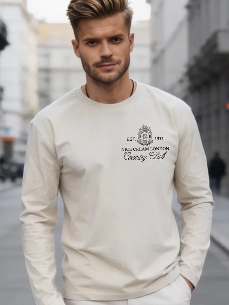 Лонгслив однотонный с длинным рукавом