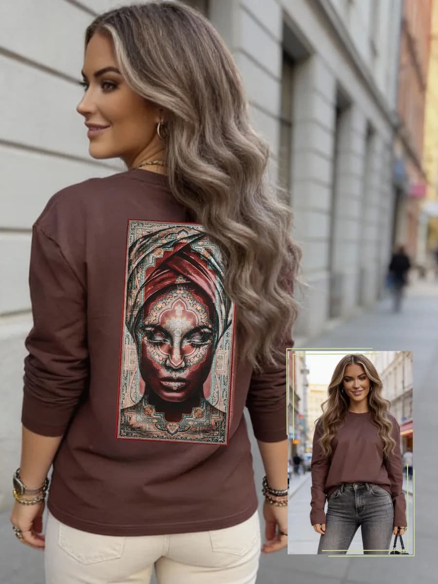 Лонгслив однотонный с длинным рукавом