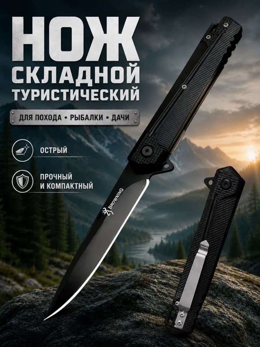 Нож складной туристический
