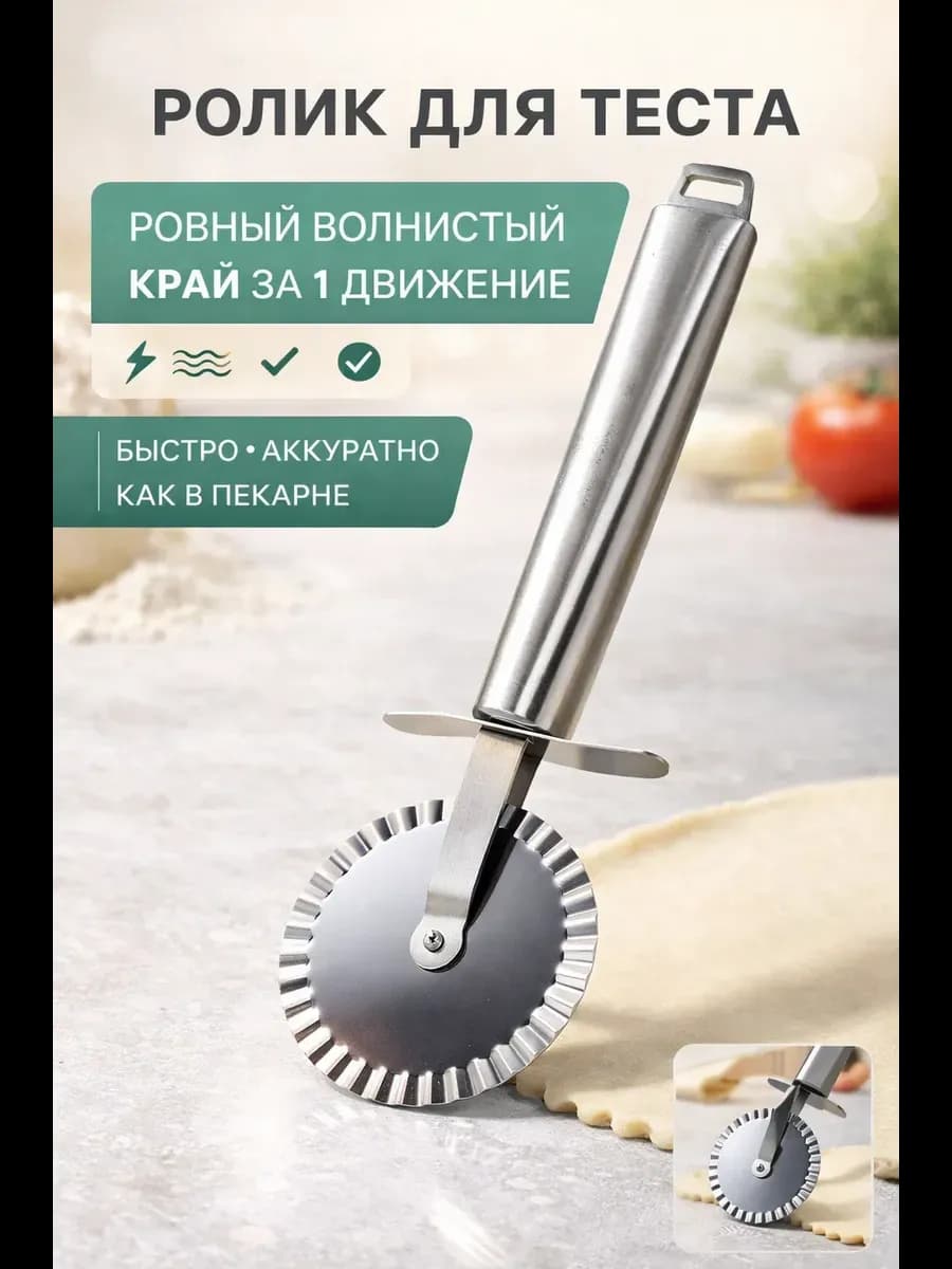 Нож для теста роликовый — быстро и аккуратно