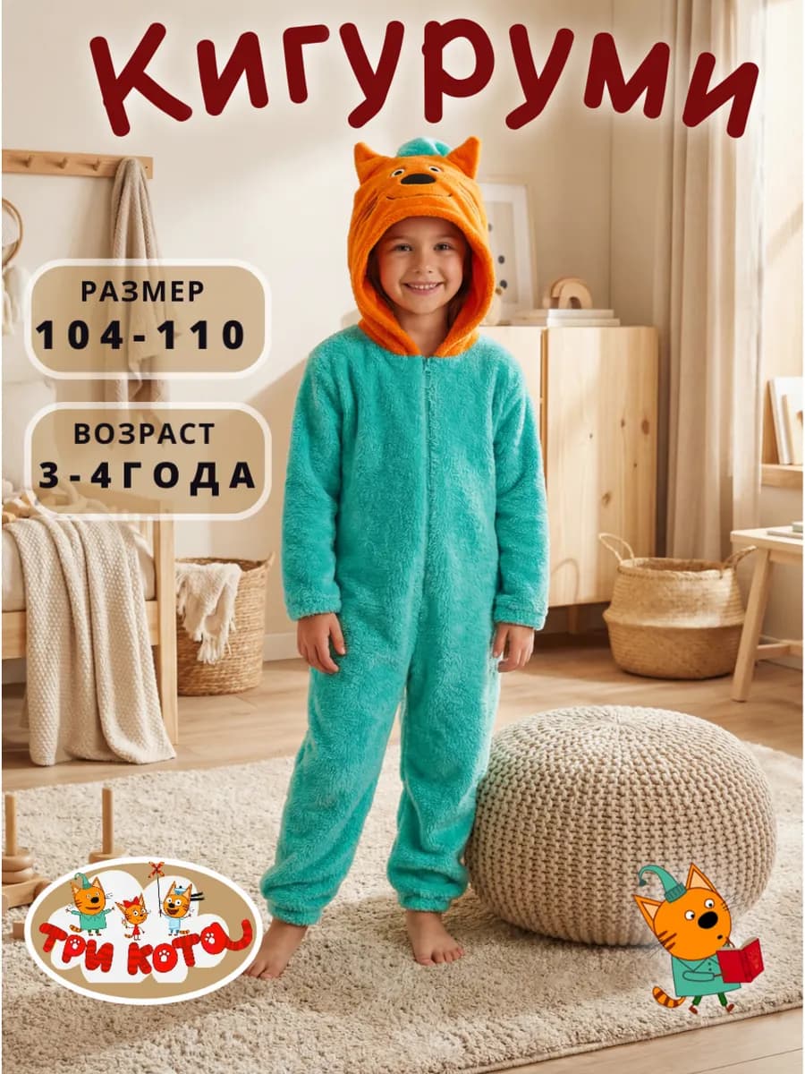 Кигуруми детский Компот, 3-4 года, велсофт