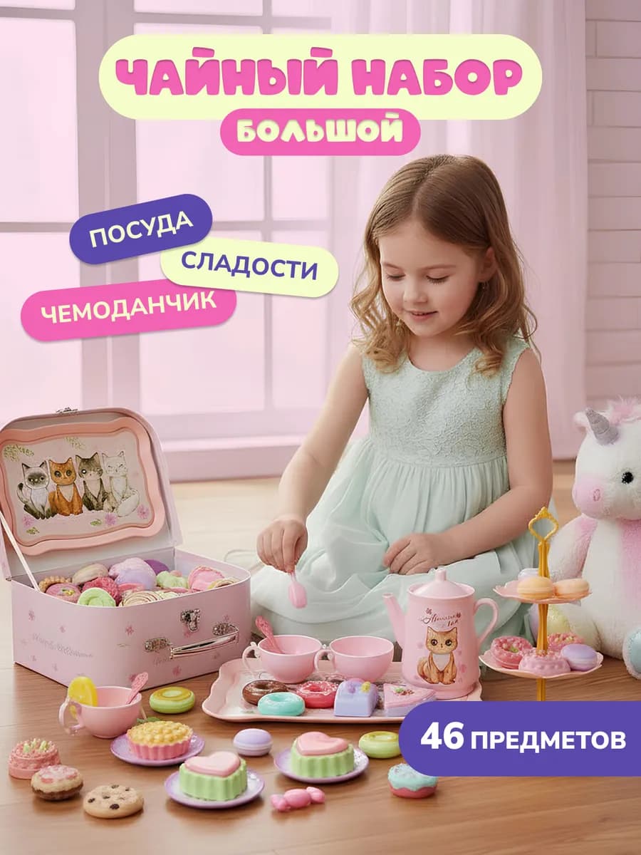 Детская игрушечная посуда подарок девочке