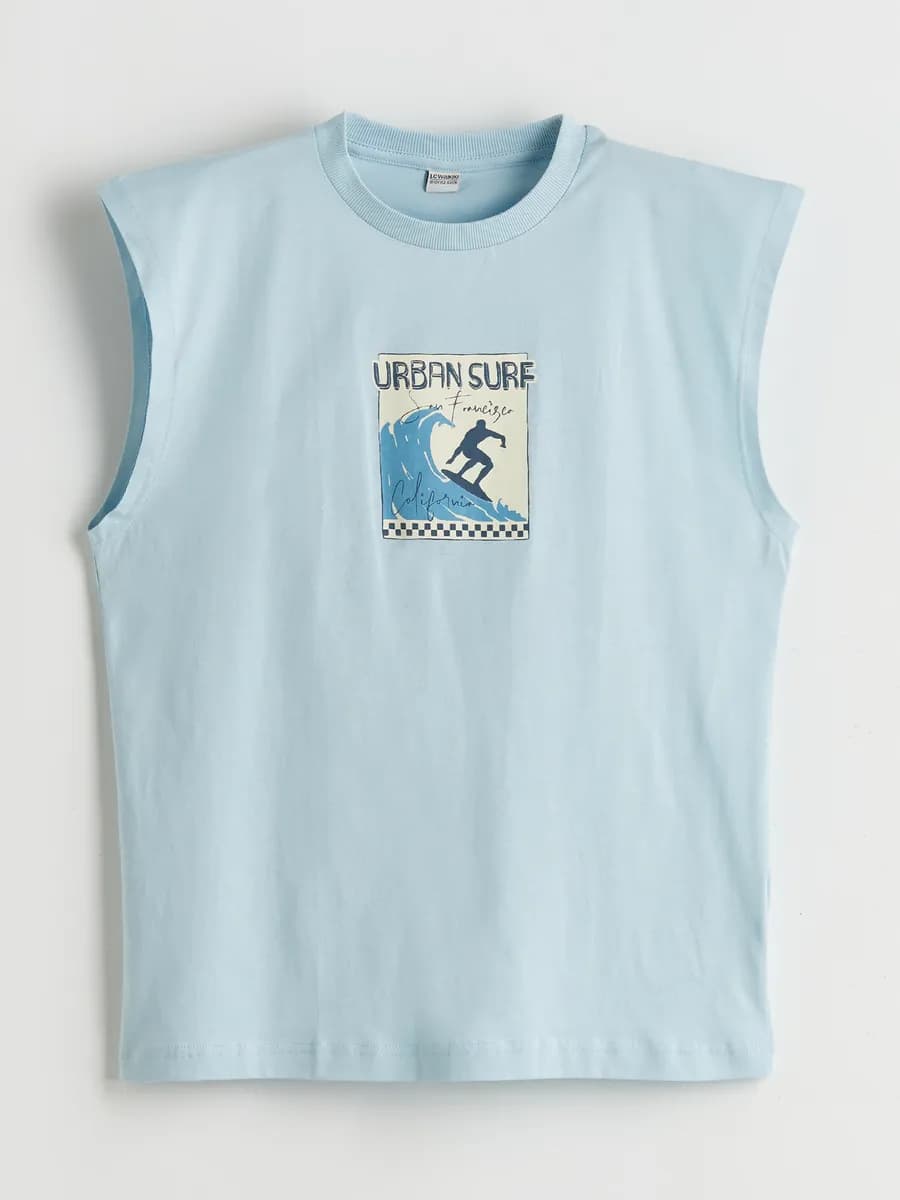 Майка с круглым вырезом для мальчиков