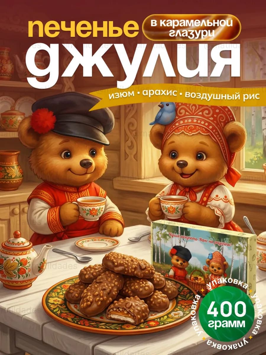 Печенье в коробках для подарка