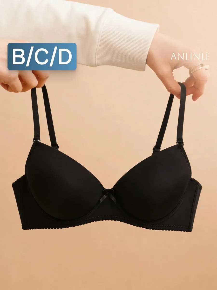 Бюстгальтер гладкий на косточках пушап - фото 1