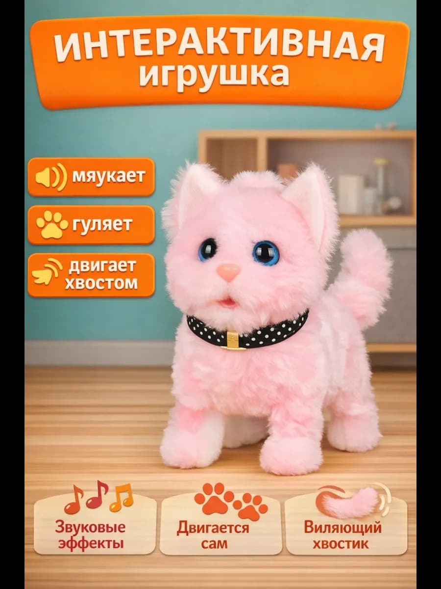 Игрушка кот интерактивный
