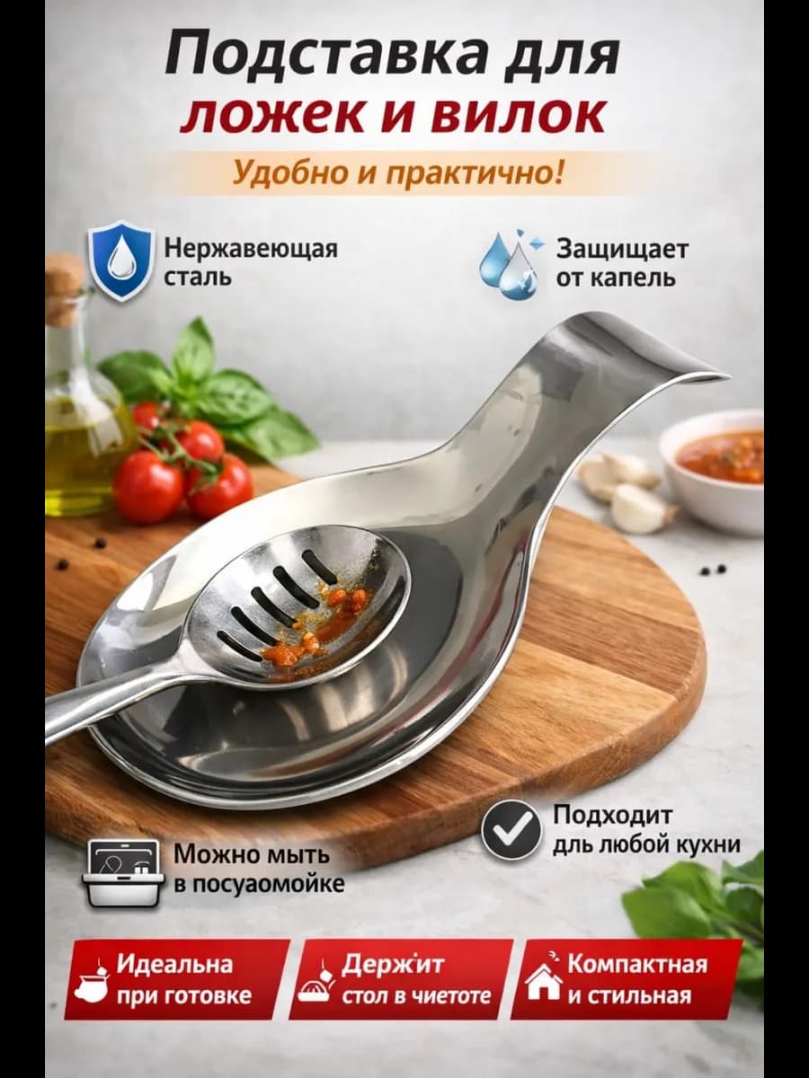 Подставка под ложку Подложка из нержавеющей стали