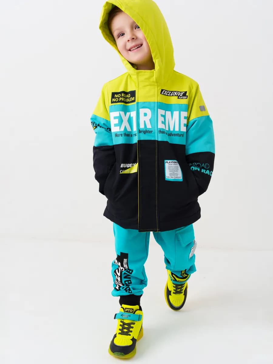 Куртка демисезонная детская с капюшоном мембранная