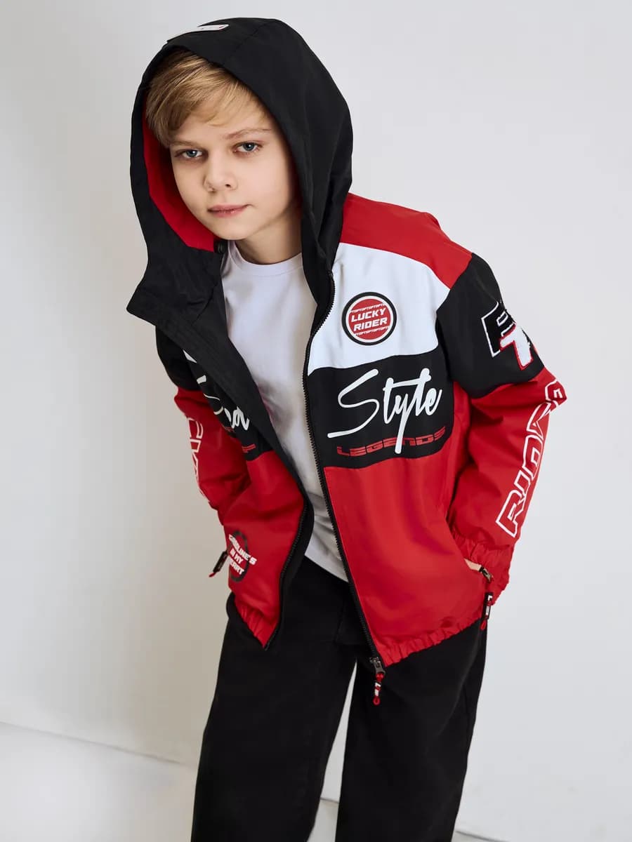 Ветровка подростковая легкая на трикотажной подкладке