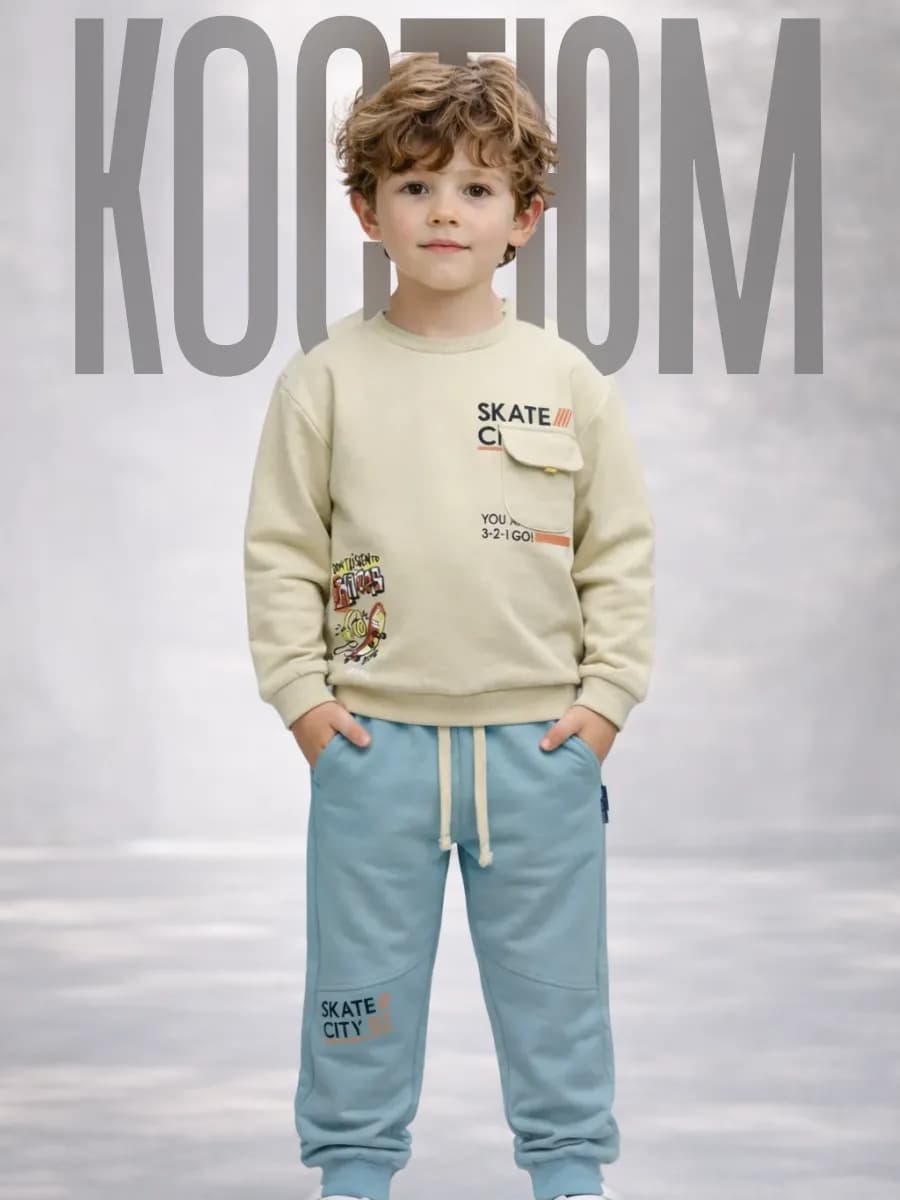 Костюм спортивный детский кофта и брюки