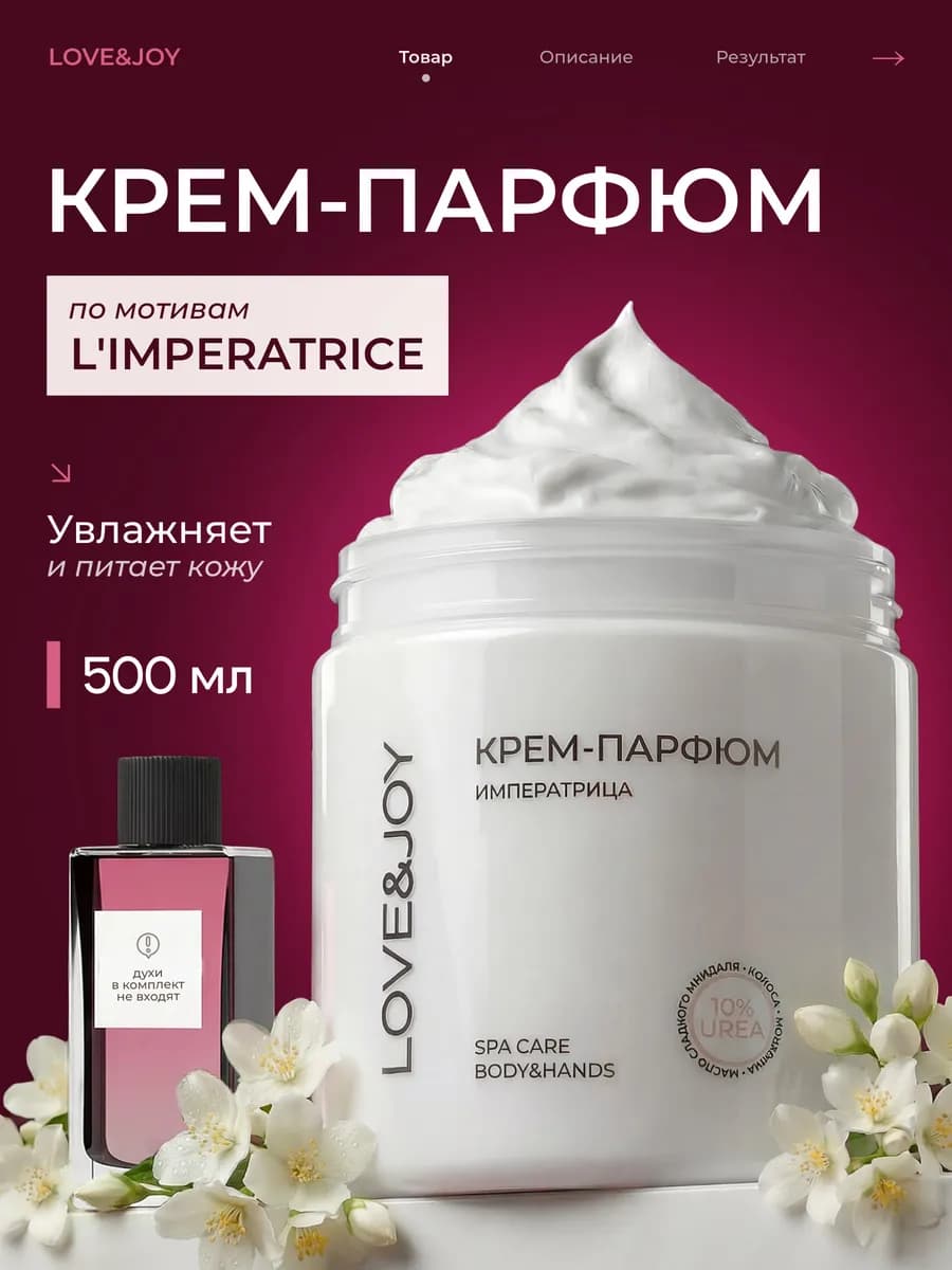 Крем для тела увлажняющий парфюмированный