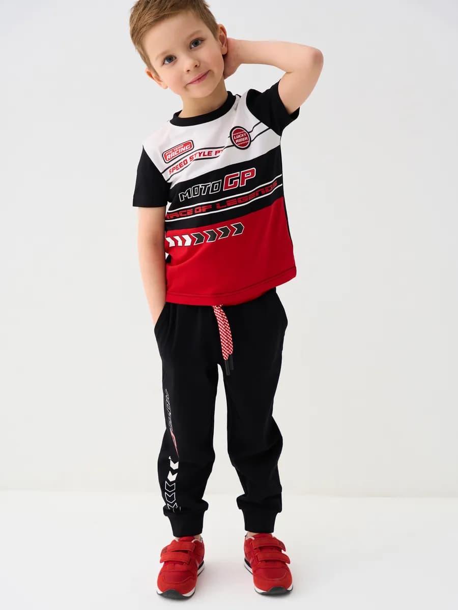 Костюм детский хлопковый в садик футболка с брюками