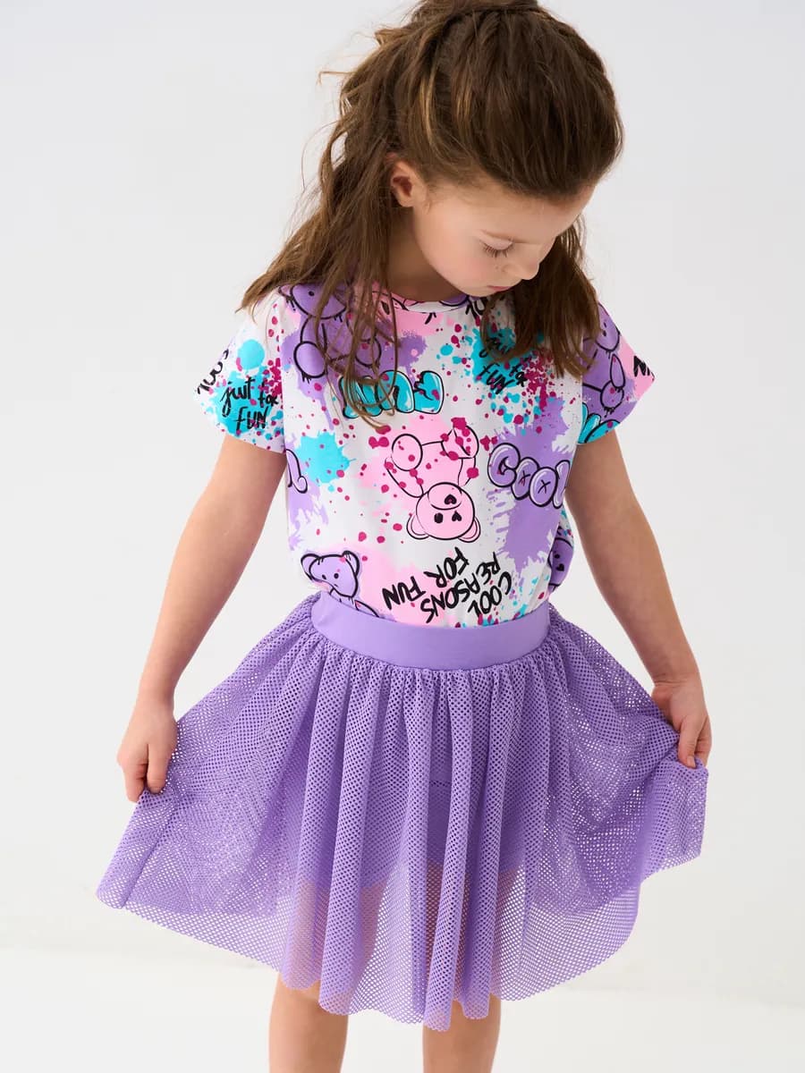 Юбка-шорты трикотажные