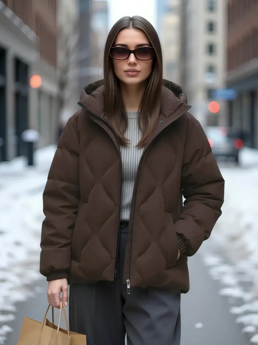 Куртка демисезонная короткая с капюшоном