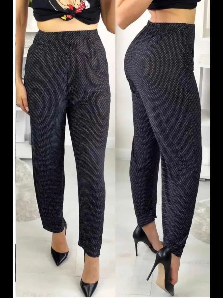 Брюки летние тонкие больших размеров домашние на резинке