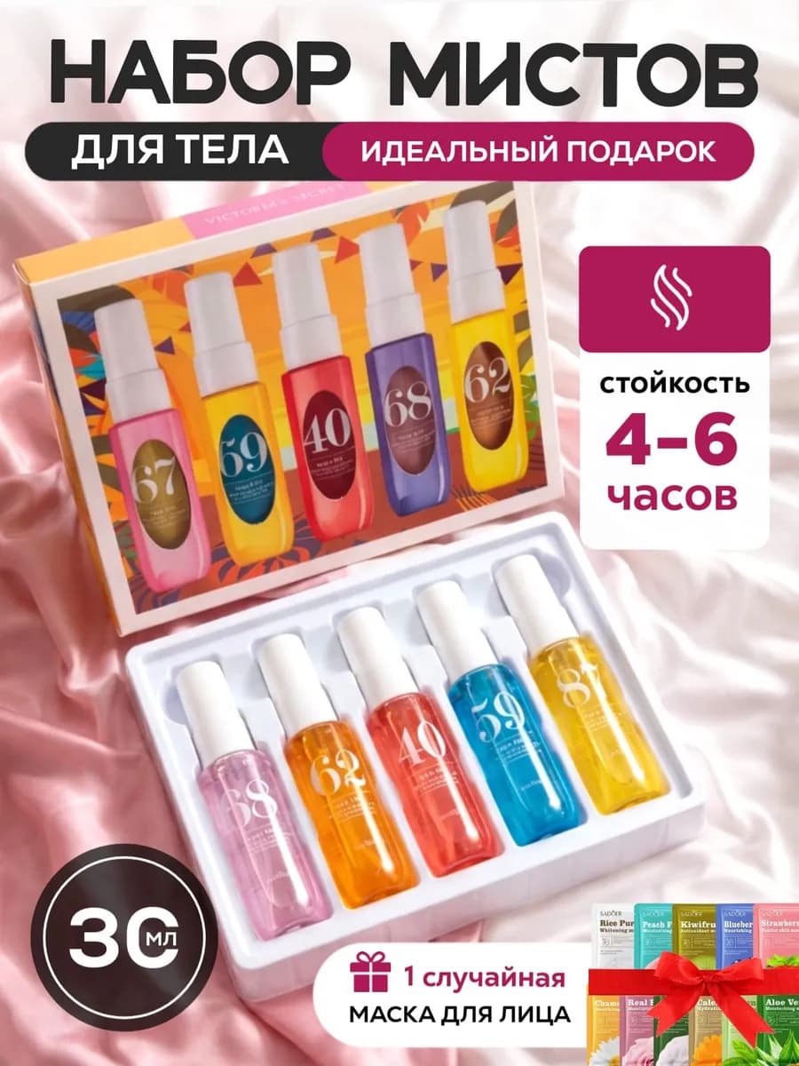 Набор парфюмированных мистов для тела Sol de Janeiro