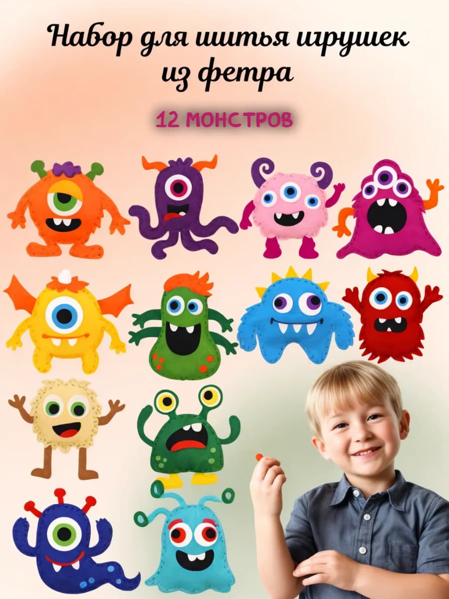 набор для шитья игрушки из фетра