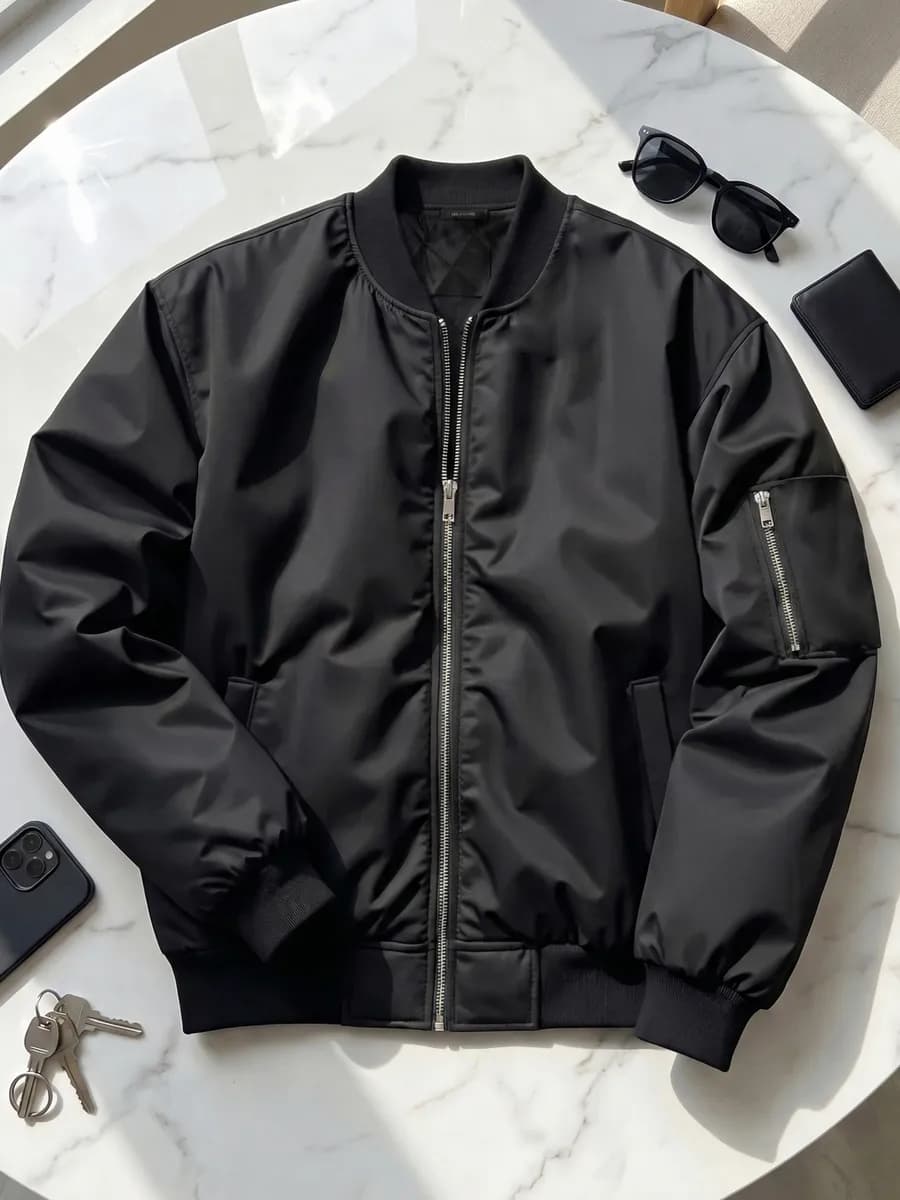 Бомбер утепленный оверсайз на весну