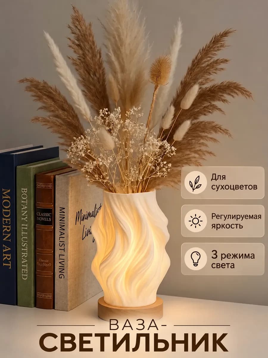 Светильник настольный ночник декоративный