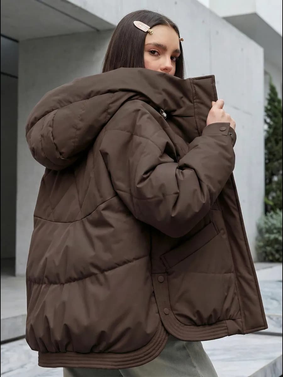 Куртка демисезонная короткая с капюшоном