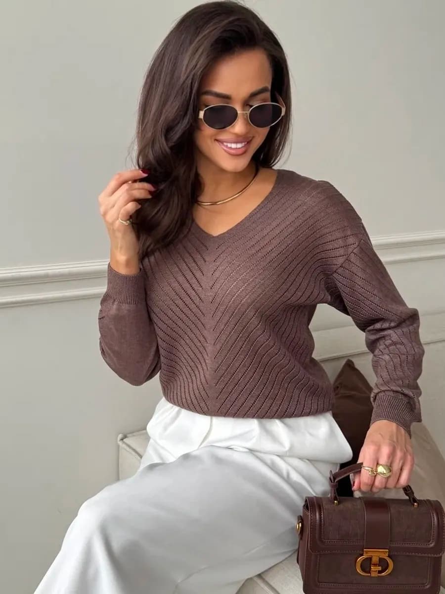 Джемпер тонкий вязаный