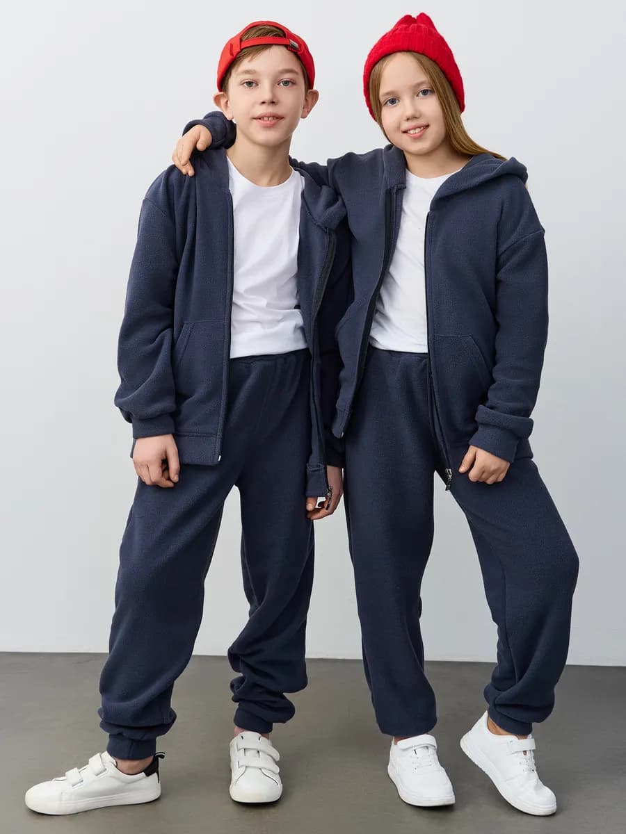 Флисовый спортивный костюм подростковый теплый поддева