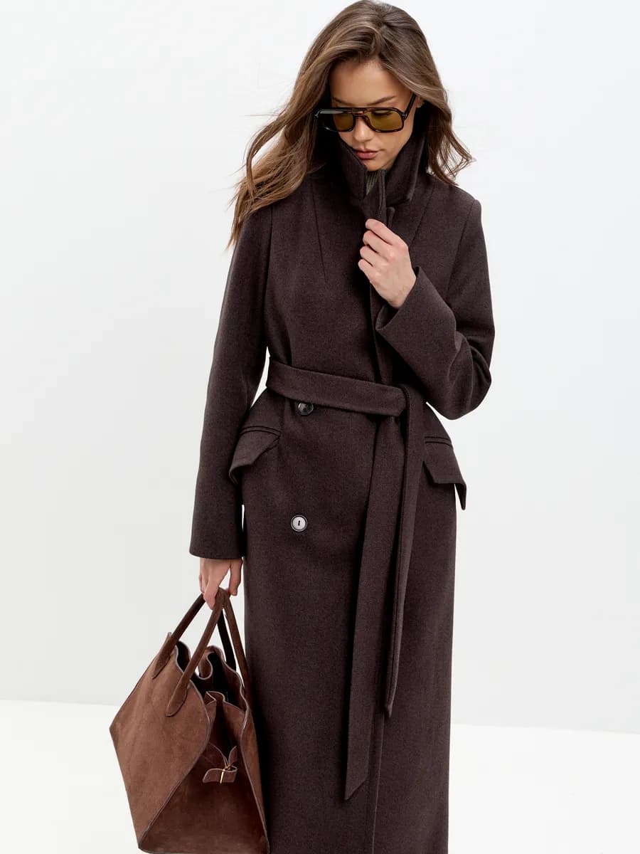 Пальто демисезонное длинное