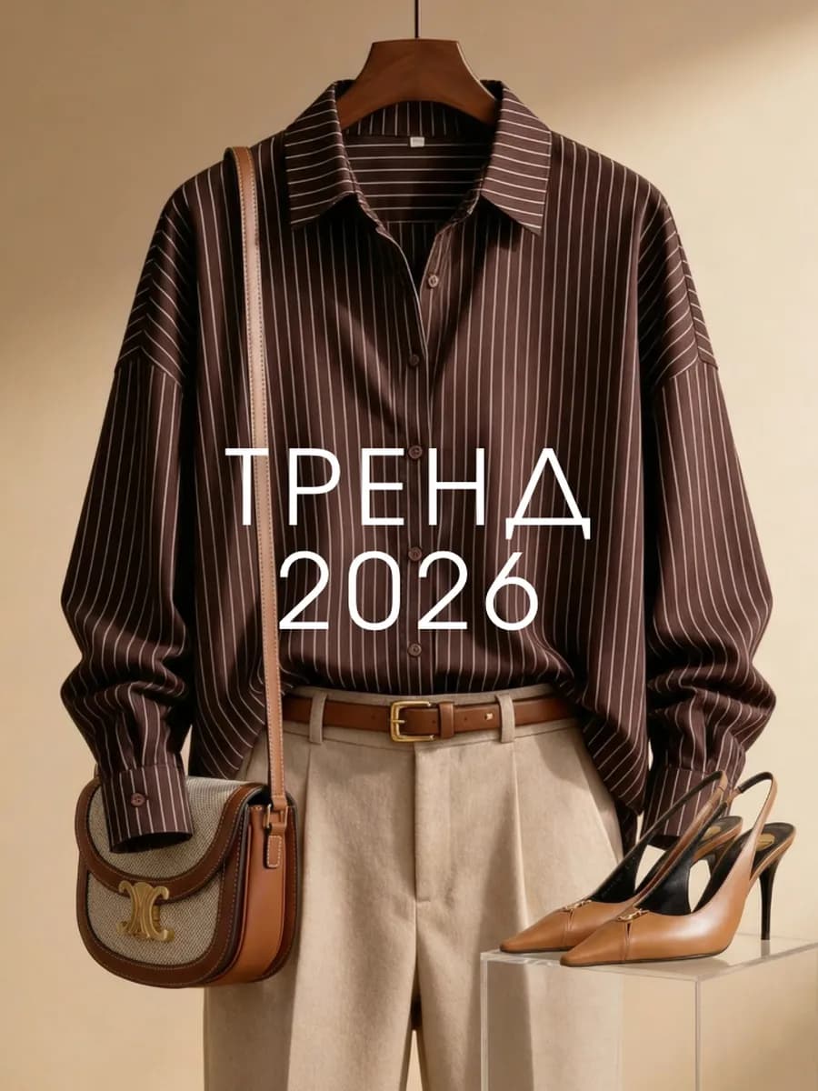 Рубашка в полоску оверсайз как из PINTEREST