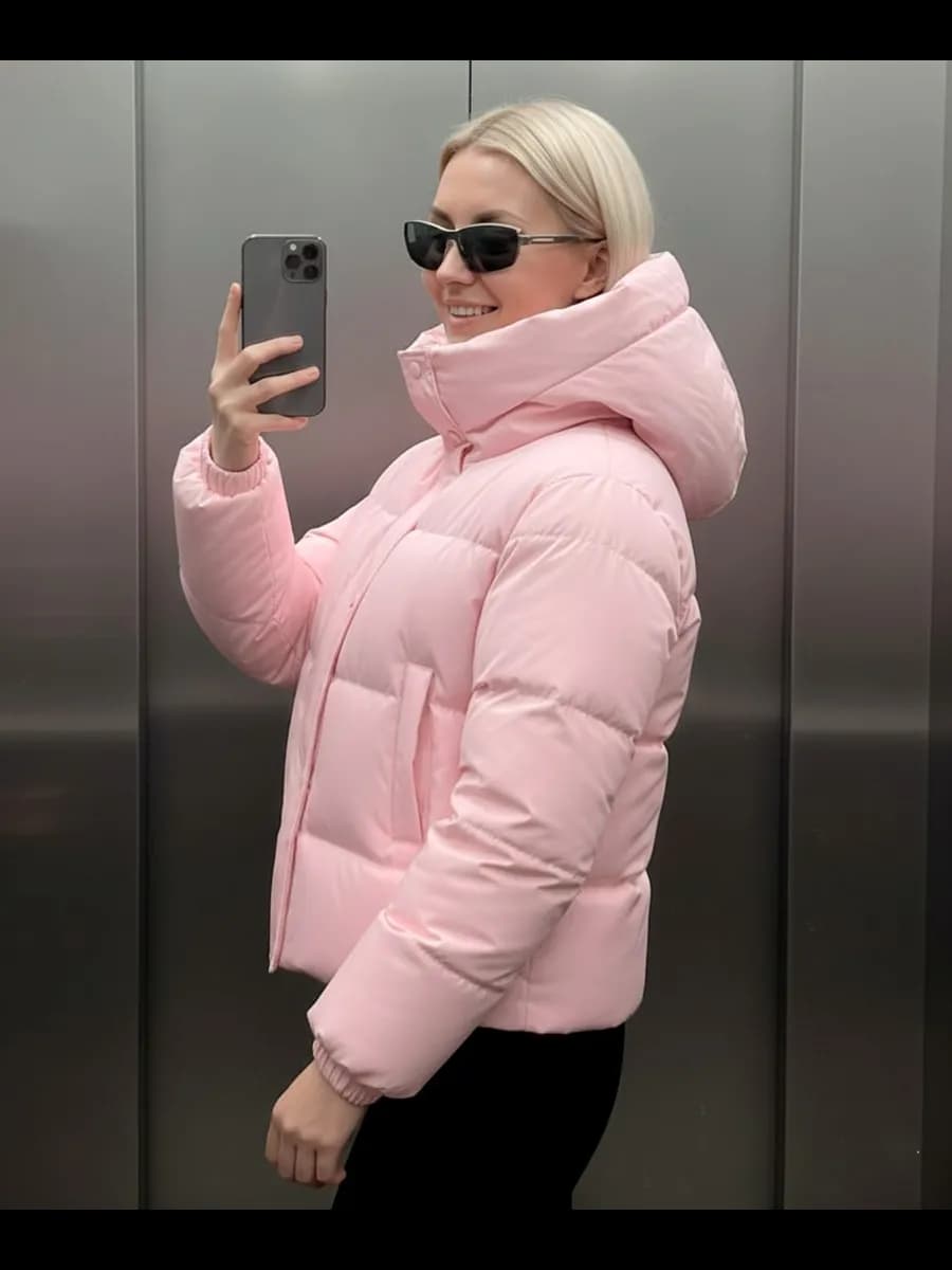 Куртка осень зима c капюшоном