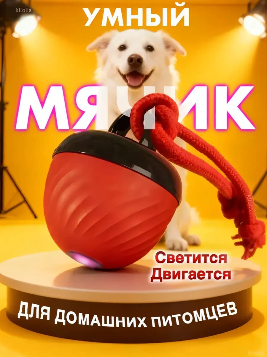 Интерактивная игрушка мячик для Собак