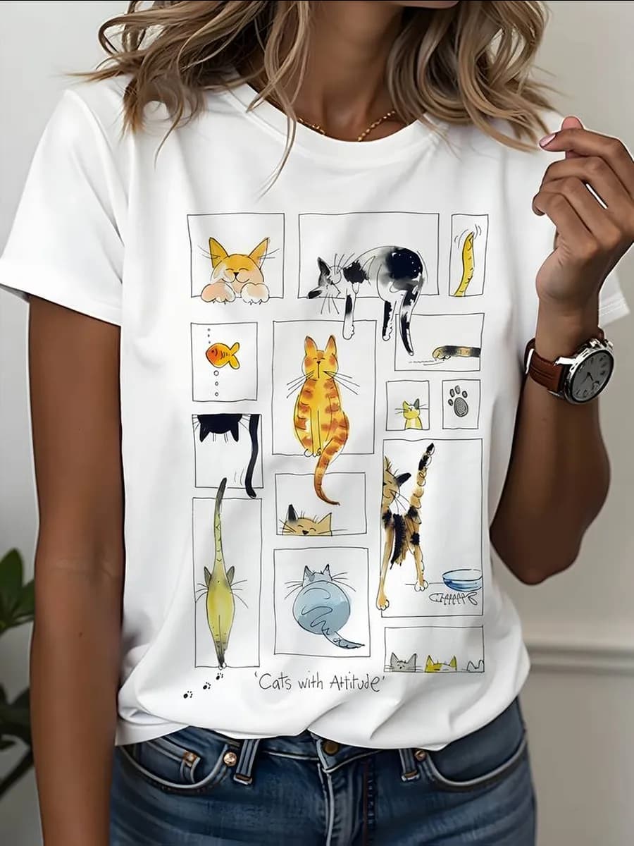 Футболка базовая с принтом