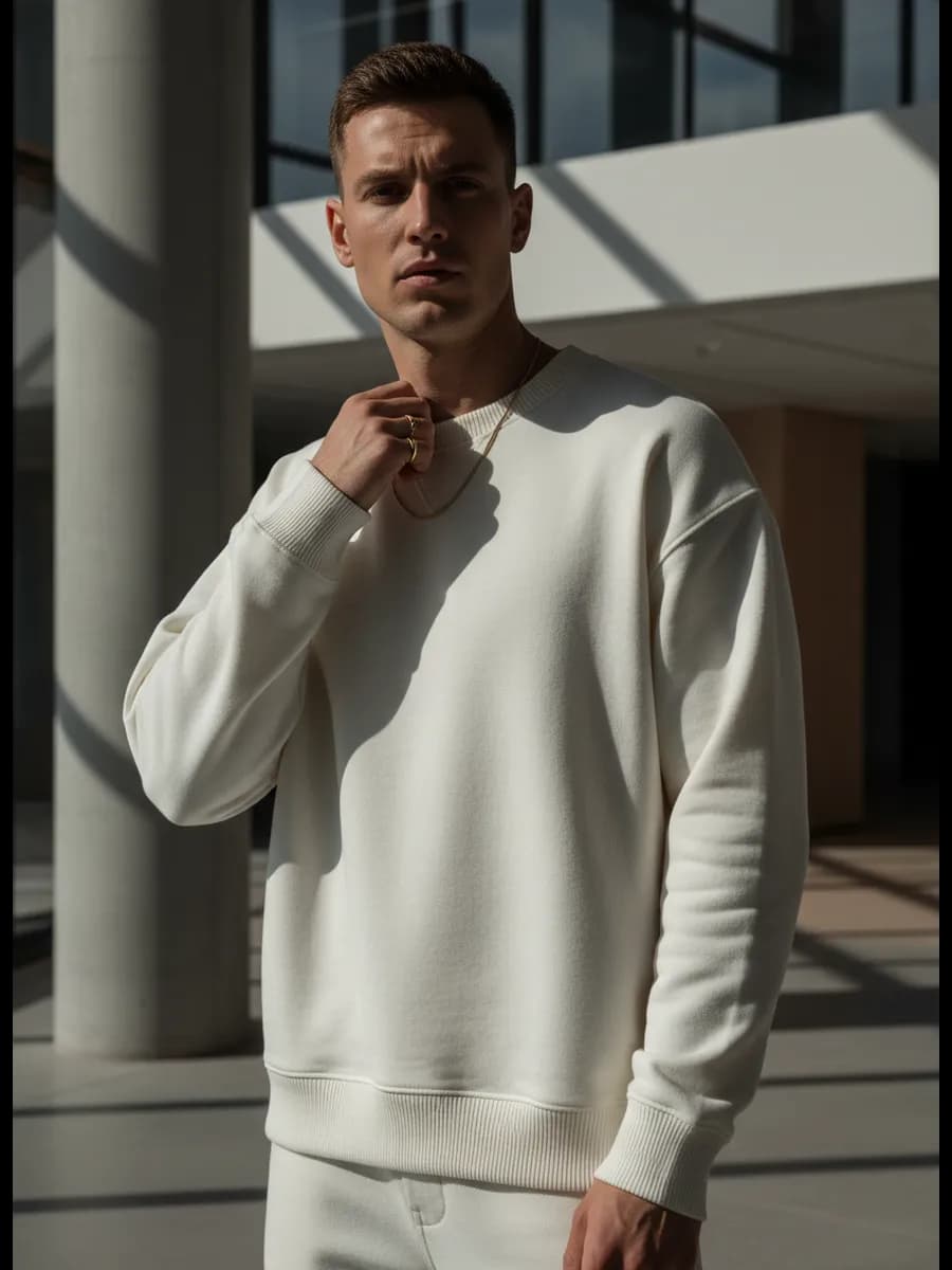 Свитшот базовый однотонный