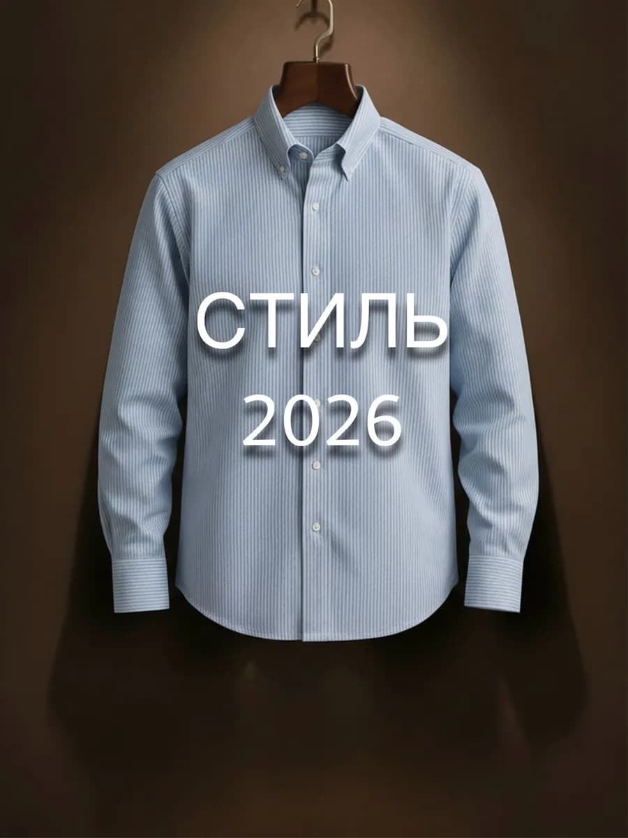 Премиум рубашка с длинным рукавом классическая в полоску - фото 1