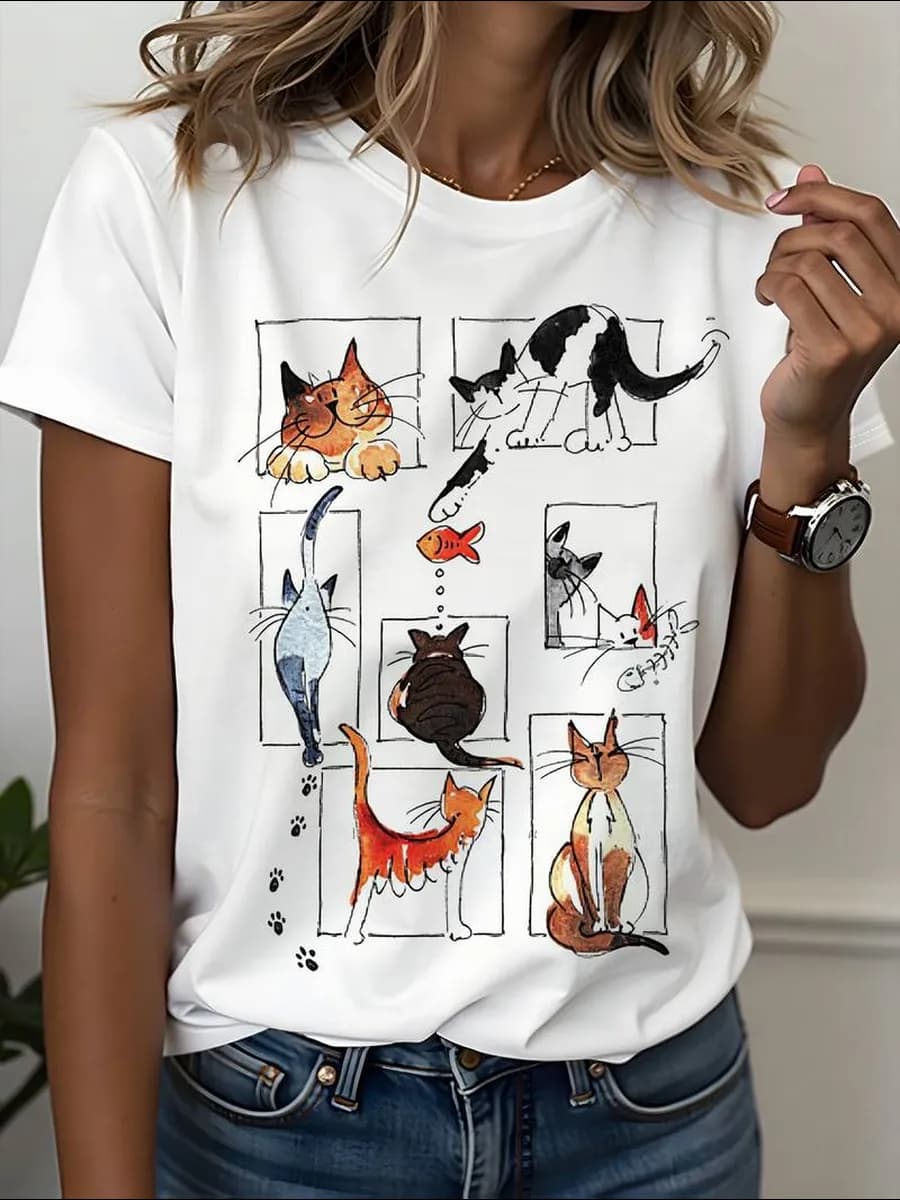 Футболка базовая с принтом удлиненная хлопок